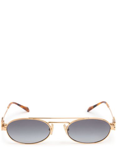 Round Metal Sunglasses - MIU MIU - Modalova