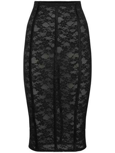 Gonna Midi Pencil Le Stretch In Pizzo - FLEUR DU MAL - Modalova