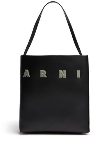 Medium Museo Hobo Leather Tote Bag - MARNI - Modalova