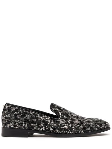 Leopard Evening Slippers - VERSACE - Modalova