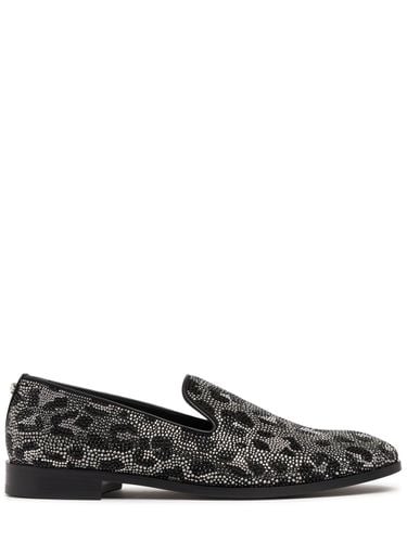 Scarpe Basse Con Stampa Leopardata - VERSACE - Modalova