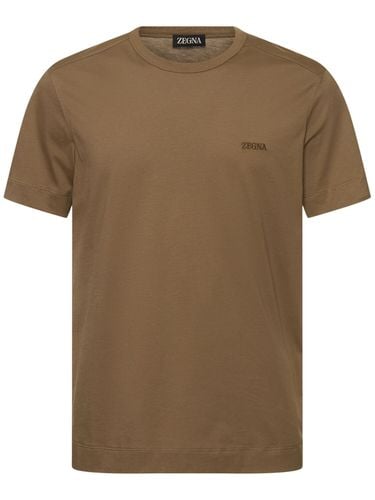 Camiseta De Jersey De Algodón - ZEGNA - Modalova