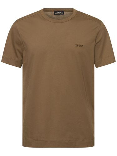 T-shirt Pure Regular Fit In Jersey Di Cotone - ZEGNA - Modalova