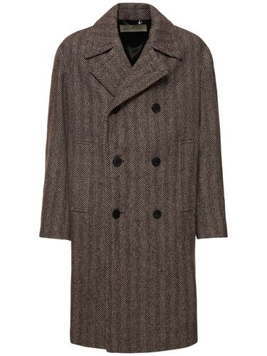 Razel Herringbone Wool Coat - DRIES VAN NOTEN - Modalova