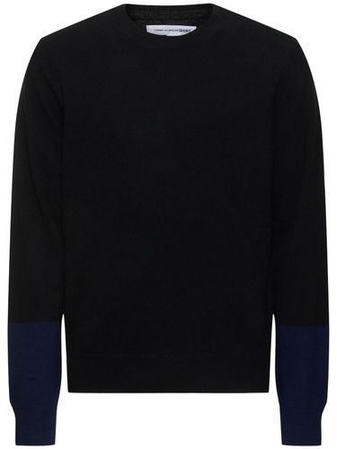 Pullover Aus Zweifarbigem Wollstrick „forever“ - COMME DES GARÇONS SHIRT - Modalova