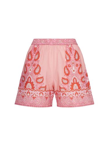 Bedruckte Shorts Aus Baumwolle & Seide - ETRO - Modalova