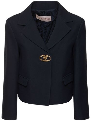 Crepe Couture Logo Jacket - VALENTINO - Modalova