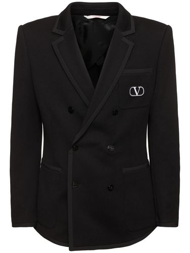 Vlogo Signature Cotton Stitch Blazer - VALENTINO - Modalova