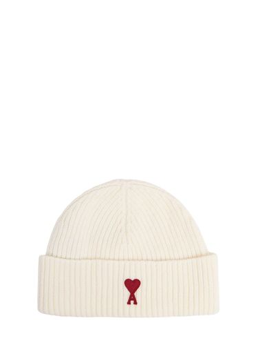 Adc Logo Wool Beanie - AMI PARIS - Modalova