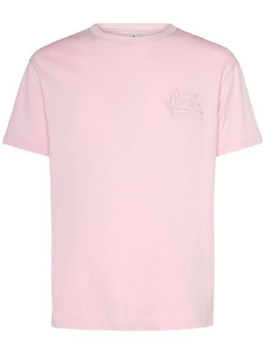 Cotton Logo T-shirt - ETRO - Modalova