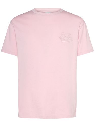 T-shirt Aus Baumwolle Mit Logo - ETRO - Modalova