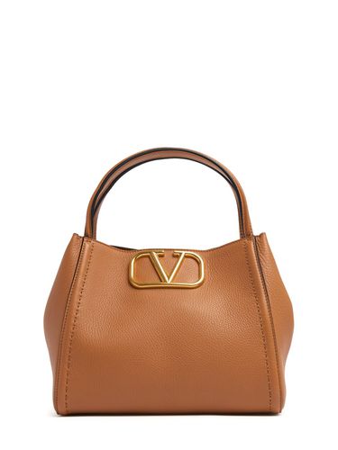 Borsa Media In Pelle Martellata - VALENTINO GARAVANI - Modalova