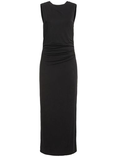 Cupro Draped Jersey Midi Dress - ST.AGNI - Modalova