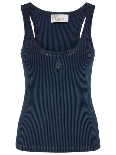 Ribbed Stretch Cotton Tank Top - GIUSEPPE DI MORABITO - Modalova