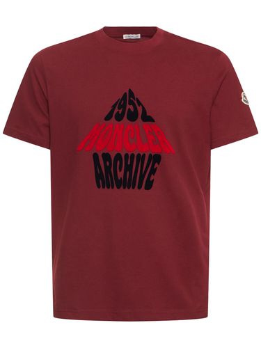 Camiseta De Algodón - MONCLER - Modalova