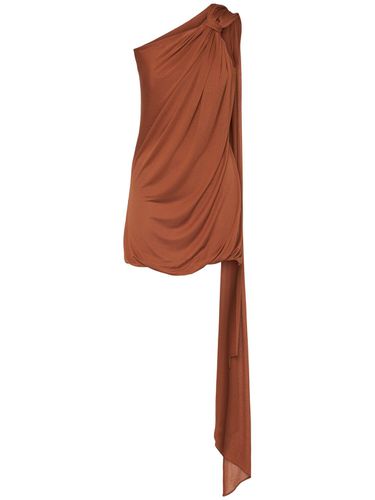 Draped Viscose Mini Dress - GIUSEPPE DI MORABITO - Modalova