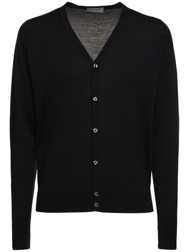 Bryn Extrafine Wool Knit Cardigan - JOHN SMEDLEY - Modalova