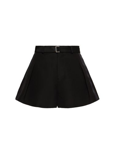 Shorts Double Face In Seta E Cotone - SACAI - Modalova