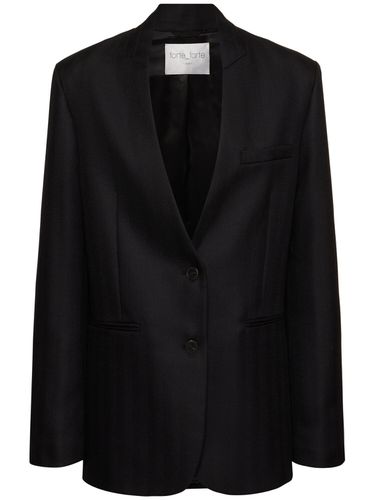 Wool Herringbone Sartorial Blazer - FORTE_FORTE - Modalova