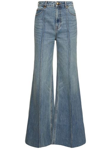 Illustration Cotton Wide Jeans - ZIMMERMANN - Modalova