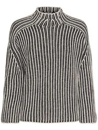 Mock Neck Wool Blend Knit Sweater - ASPESI - Modalova