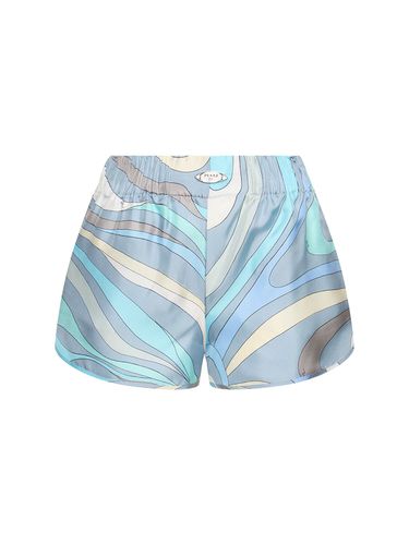 Bedruckte Shorts Aus Seidentwill - PUCCI - Modalova