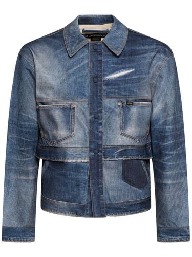 Denimjacke Mit Doppeltem Bund Und Trompe L'oeil - ANDERSSON BELL - Modalova