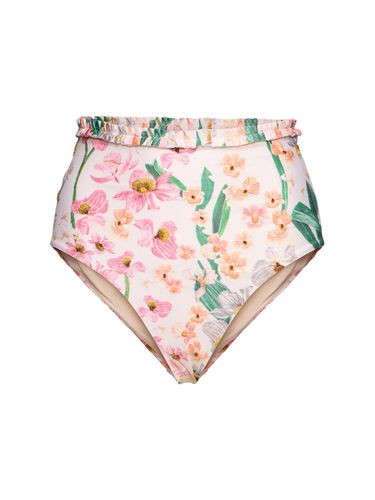 Nopal Floral Print Lycra Bikini Bottoms - AGUA BY AGUA BENDITA - Modalova