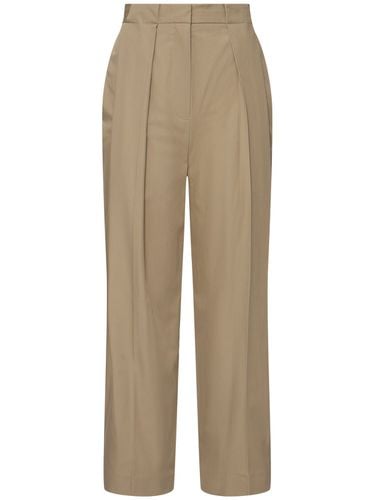 Plissierte Hose Aus Wollgabardine - BALMAIN - Modalova