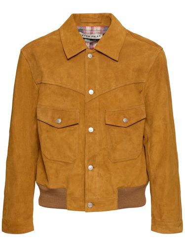 Cowboy Suede Trucker Jacket - AFTER PRAY - Modalova