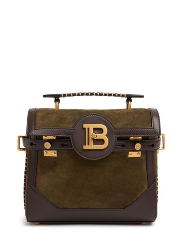 Bolso Pequeño B-buzz 23 De Ante Y Piel - BALMAIN - Modalova