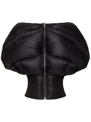 Chaqueta De Plumas De Techno Con Manga Corta - RICK OWENS - Modalova