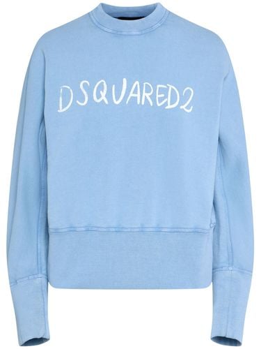 Felpa In Cotone Con Logo - DSQUARED2 - Modalova