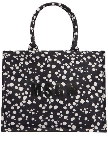 Bolso Tote Mediano Monogram Estampado - MSGM - Modalova