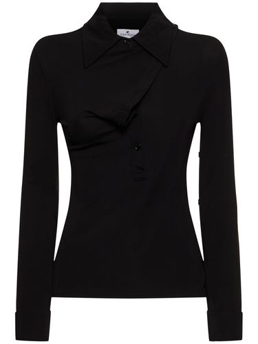 Oblique Crepe Jersey Shirt - COURREGES - Modalova