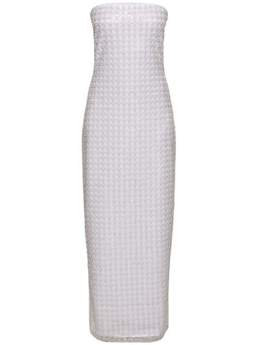 Beaded Strapless Midi Dress - ROTATE - Modalova