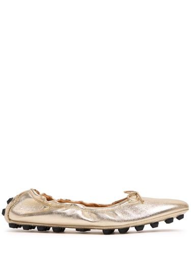 Mm Gommini Metallic Leather Flats - TOD'S - Modalova