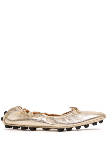 Ballerine Gommini In Pelle Metallizzata 5mm - TOD'S - Modalova