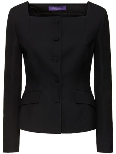 Chaqueta De Lana Con Cuello Cuadrado - RALPH LAUREN COLLECTION - Modalova