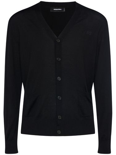 Cardigan In Lana - DSQUARED2 - Modalova