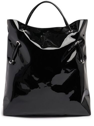 Bolso Tote De Piel Arrugada - MSGM - Modalova