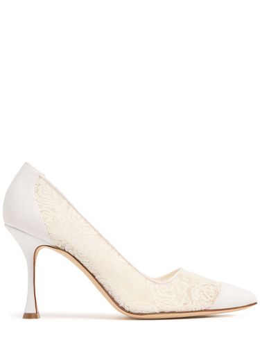 Mm Sololaria Lace Pumps - MANOLO BLAHNIK - Modalova