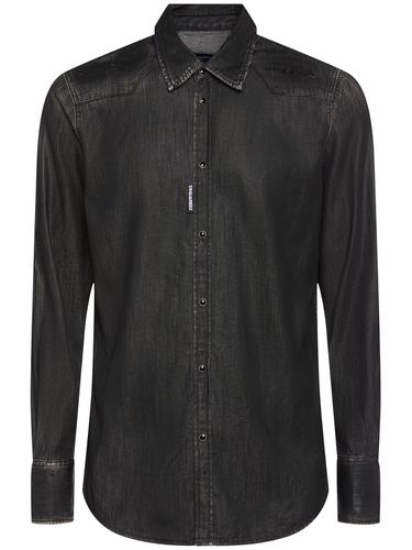 Camicia Western In Cotone - DSQUARED2 - Modalova