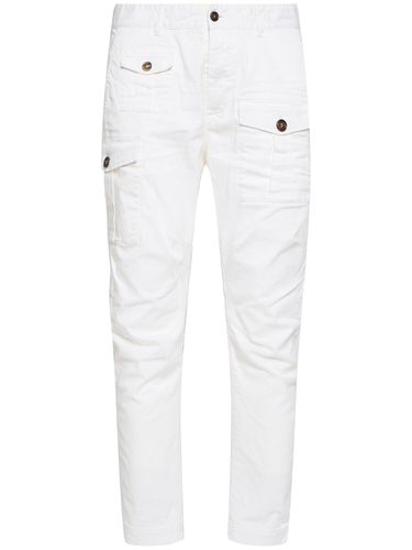 Pantaloni Cargo In Cotone Stretch - DSQUARED2 - Modalova