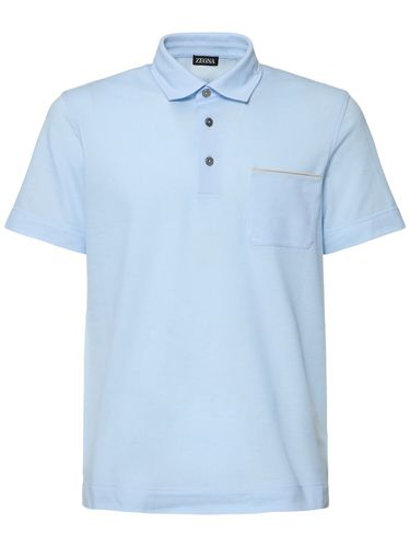 Polo De Algodón Piqué - ZEGNA - Modalova