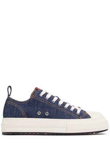 Cotton Canvas Low Sneakers - DSQUARED2 - Modalova