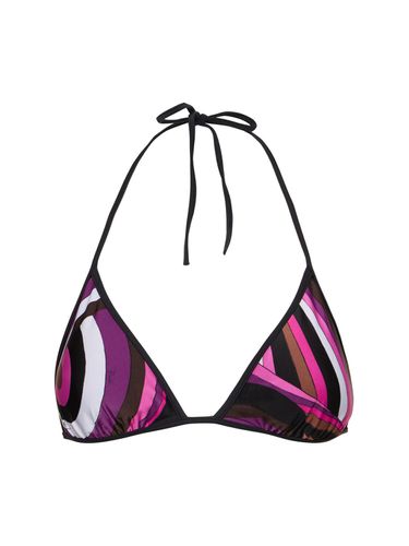 Top Bikini In Lycra Con Stampa - PUCCI - Modalova