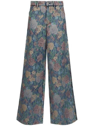 Pantaloni Larghi Tessuto Jacquard - ROY ROGER'S - Modalova