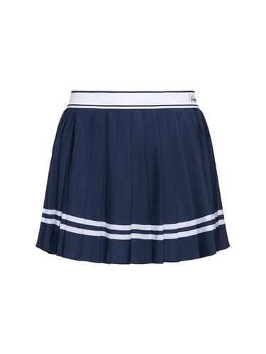 Vendome Script Pleated Skirt - SPORTY & RICH - Modalova