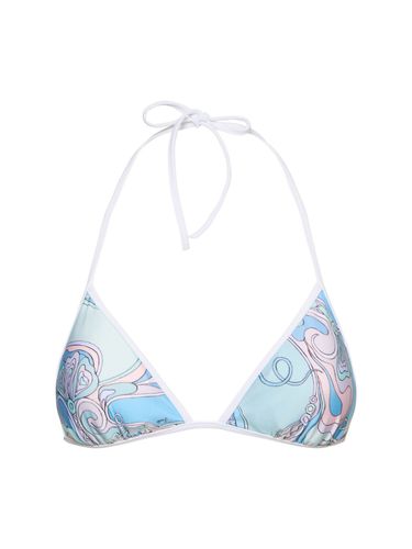 Printed Lycra Triangle Bikini Top - PUCCI - Modalova